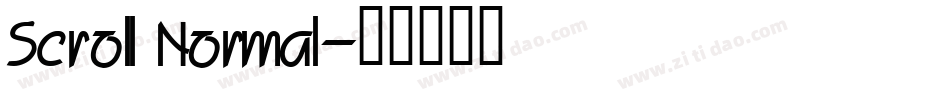 Scroll Normal字体转换